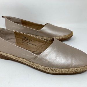 Lucca Lane Women's Naomi Leather Casual Slides Size 6W